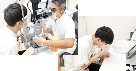 コンタクトレンズ・眼鏡の処方を行なっております